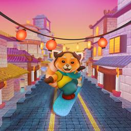 Red Panda Surfer 