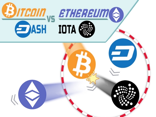 BITCOIN vs ETHEREUM DASH IOTA 